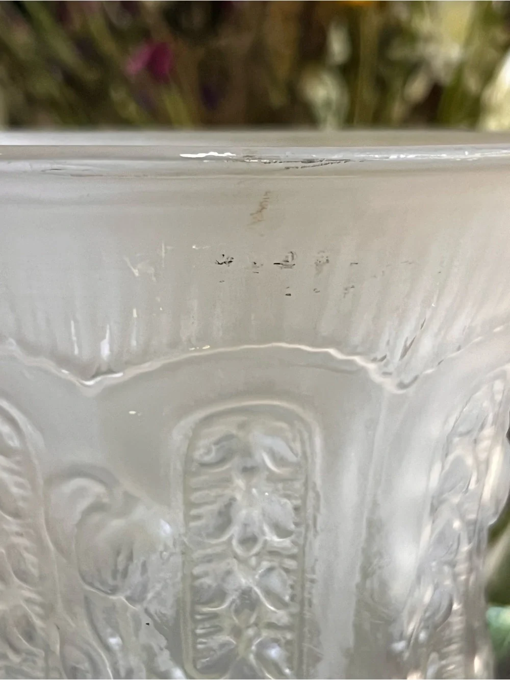 Imperial Glass Poppy Show Frosted Vase